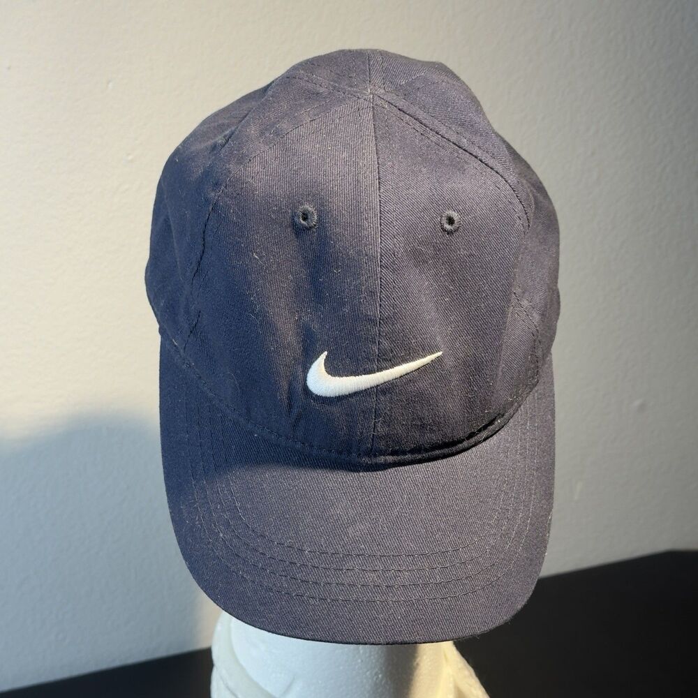 Nike Cap Hat Boys Blue Toddler Child Swoosh Adjustable Baseball